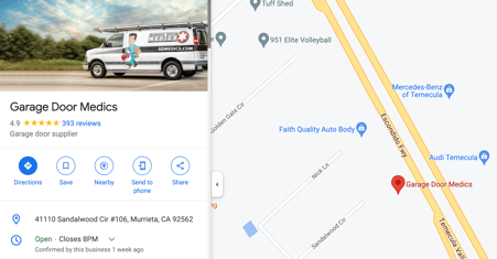 Garage Door Medics Google Reviews